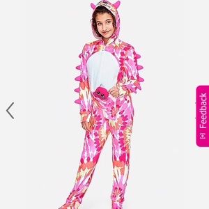 Justice Monster Pouch Footed One pice Pijama